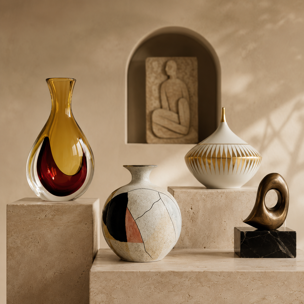 Arti decorative del Novecento con vetri e ceramiche selezionate da Bertolami Fine Art